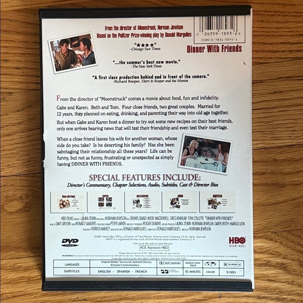 “Dinner with Friends” DVD! - Picture 3 of 6